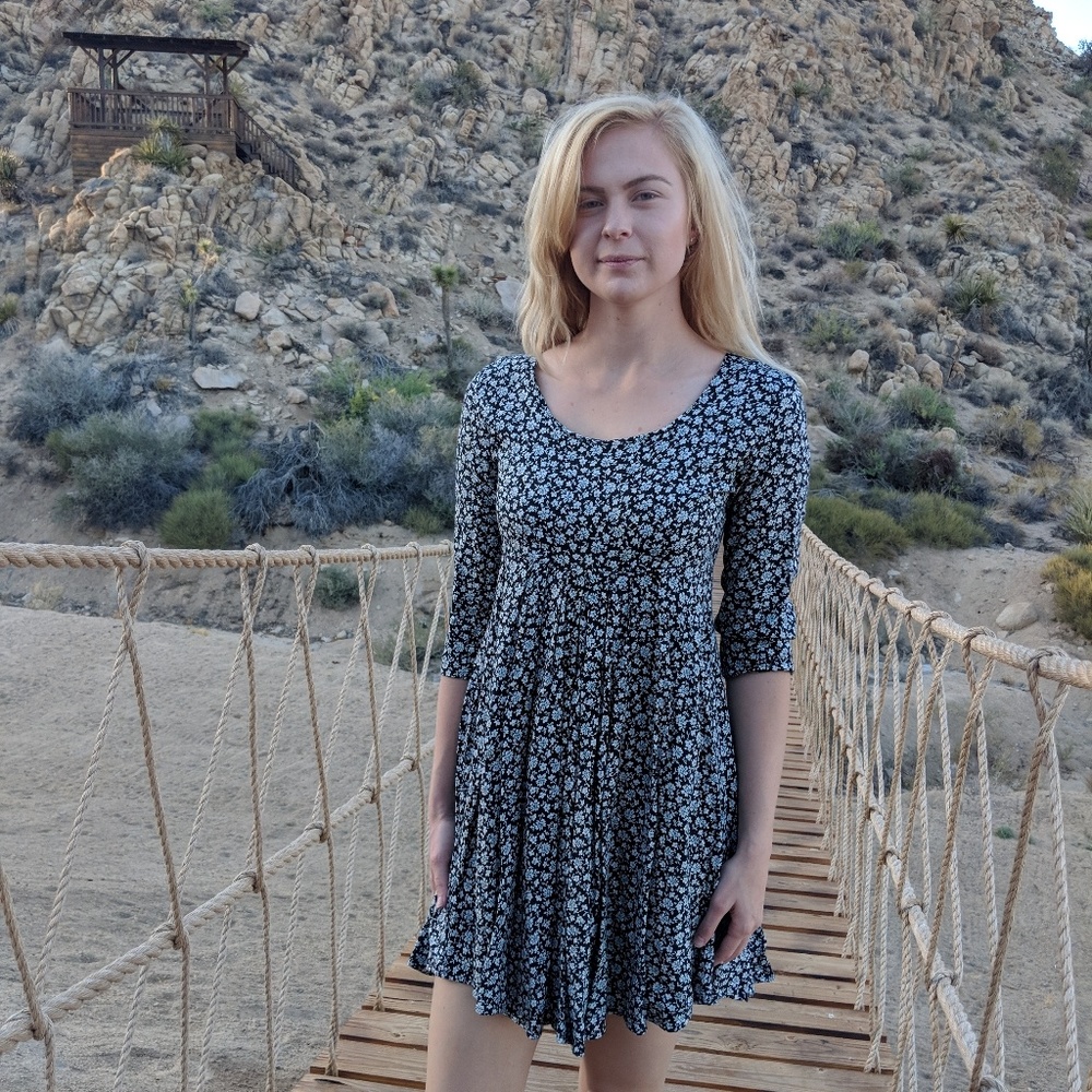 Vintage 90's floral Mini dress